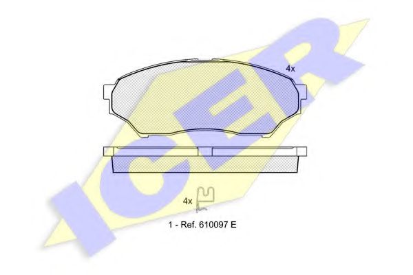 181443 ICER mitsubishi pajero pinin 99- f