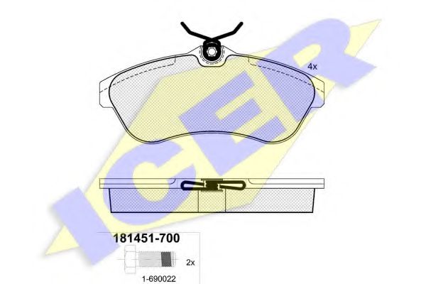 181451700 ICER 181451-700 (23409) citroen c2c3 02- f