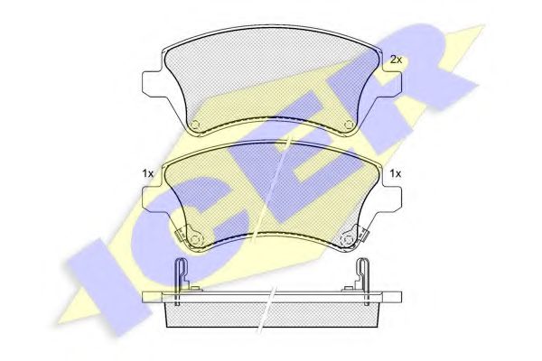 181513 ICER тормозные колодки