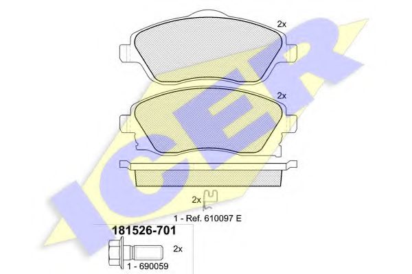 181526701 ICER торм кол gdb1411, ic181353 gdb1570