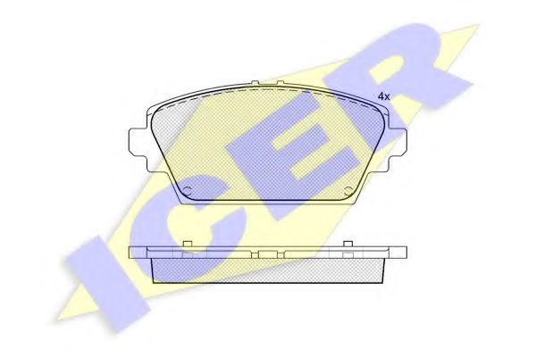 181581 ICER тормозные колодки