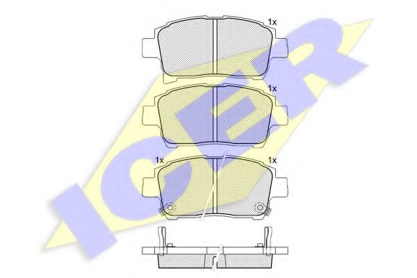 181583 ICER тормозные колодки