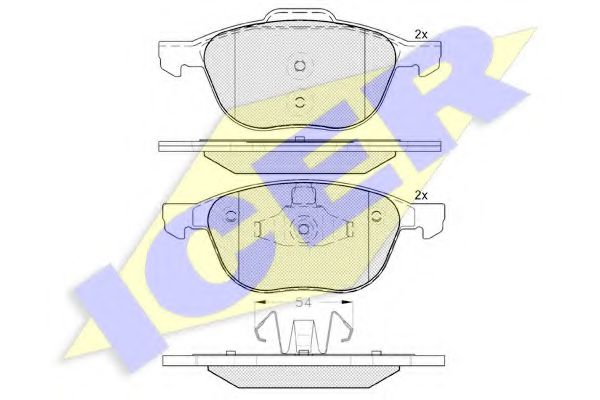 181617202 ICER 181617-22 (23723) FORD Focus 12- F