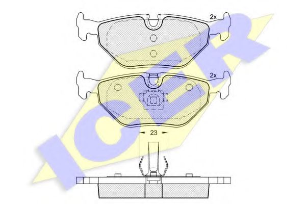 181707 ICER тормозные колодки