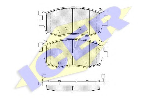 181711 ICER тормозные колодки