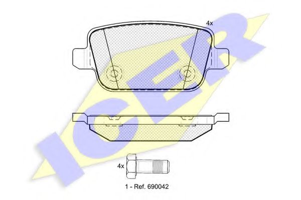 181801 ICER торм колодки