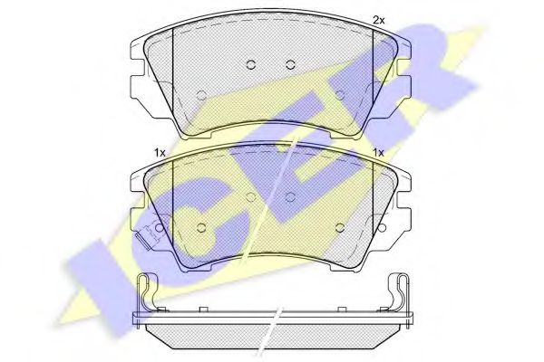 181913 ICER тормозные колодки передние