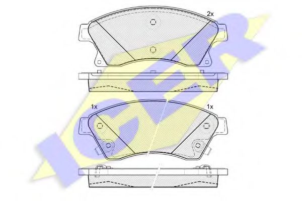 181942202 ICER 181942-202 (25031) opel astra j 09- f