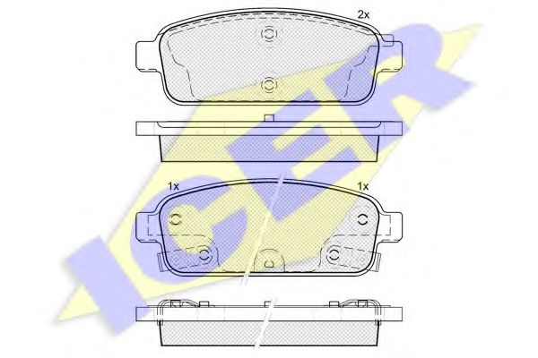 181943 ICER КОЛОДКИ ТОРМ. Chevrolet IMT  CRUZE 09ORLA