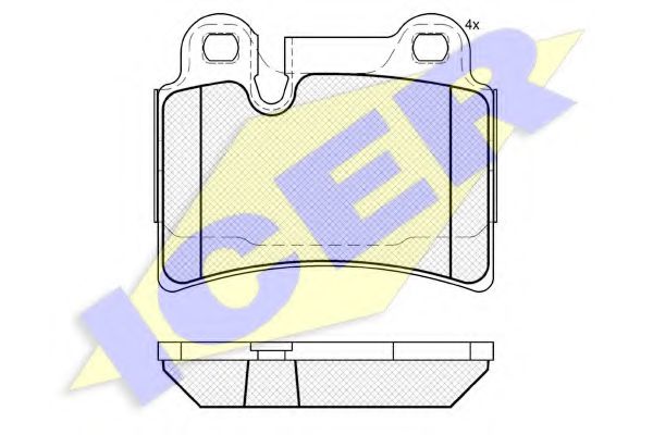 181951 ICER Тормозные колодки