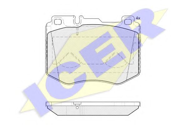 182195 ICER _колодки дисковые передние mb w205s205 2.02.2id 14>
