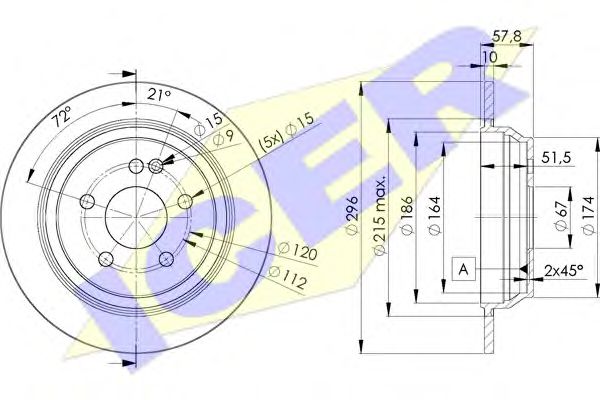 78BD04162 ICER Тормозной диск