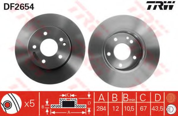 DF2654 LUCAS TRW/ZF RUSSIA DF2654_   MB W202 1.82.0D-2.5D 93>