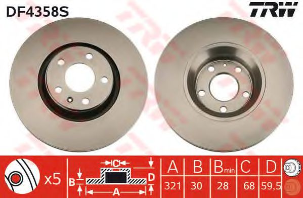 DF4358S LUCAS TRW/ZF RUSSIA    AUDI A6S6A8S8 (2004-2011) TRW DF4358S