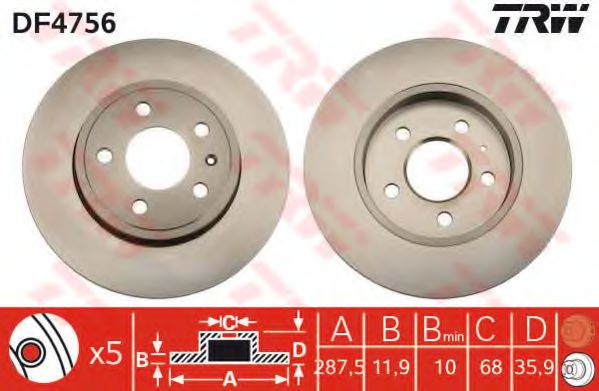 DF4756 LUCAS TRW/ZF RUSSIA DF4756_   Audi A4 2.0-3.0TDi 04>