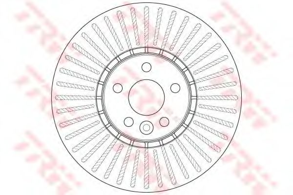 DF6472S LUCAS TRW/ZF RUSSIA Диск тормозной VOLVO XC60 2.0-3.0 08- передний