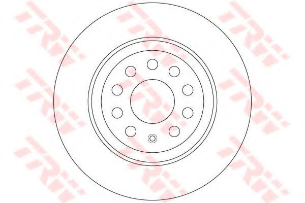 DF6504 LUCAS TRW/ZF RUSSIA Диск торм.зад.окраш. VW Golf VII 12-