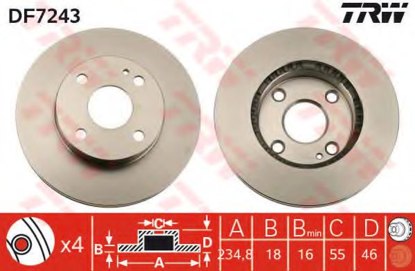 DF7243 LUCAS TRW/ZF RUSSIA    DA 323P (BA) 1.3-16V DF7243