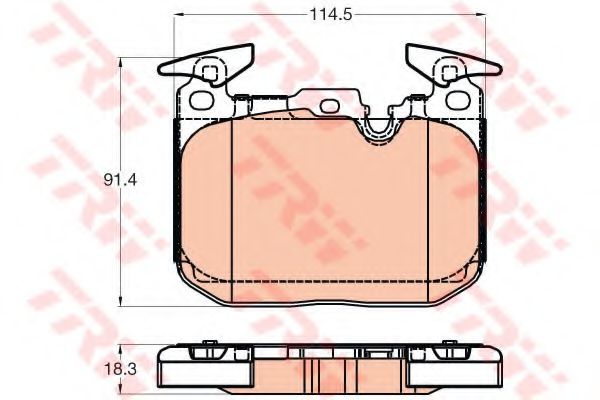 GDB2031 LUCAS TRW/ZF RUSSIA Колодки тормозные BMW F303580343633328283 передние спорт.пакет