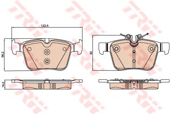 GDB2071 LUCAS TRW/ZF RUSSIA Колодки тормозные задние