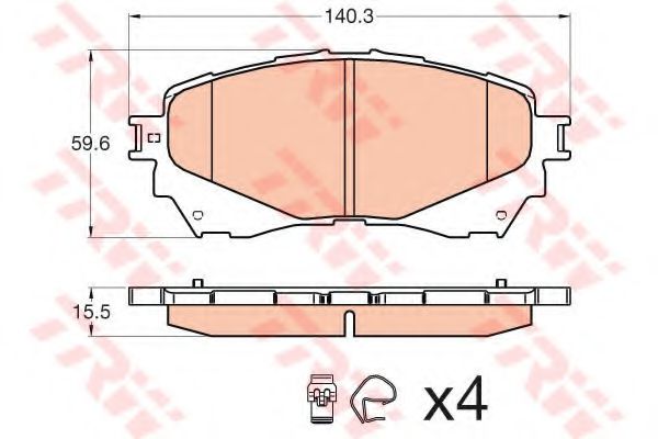 GDB3580 LUCAS TRW/ZF RUSSIA колодки дисковые п. da 6 2.02.2D 12>