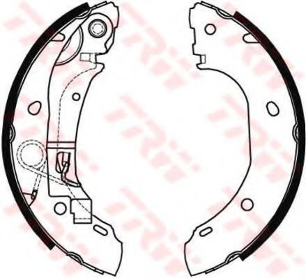 GS8472 LUCAS TRW/ZF RUSSIA Колодки тормозные барабанные