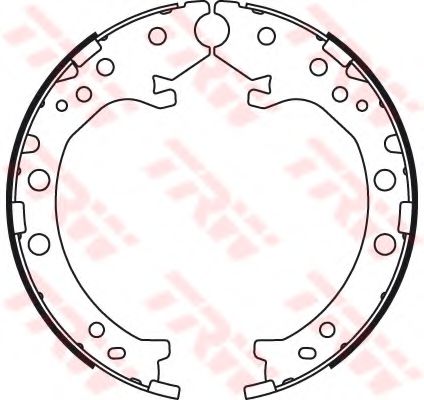 GS8789 LUCAS TRW/ZF RUSSIA КОЛОДКИ ТОРМОЗНЫЕ БАРАБАННЫЕ РУЧНОГО ТОРМОЗА (КОМ