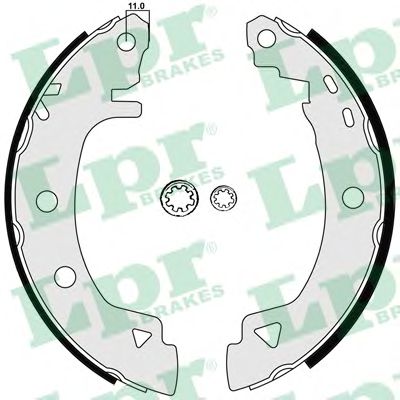 04920 LPR Колодки торм.бар.ALFA ROMEO 145146FIAT BRAVABRAVOMAREAPUNTO 88-1 (23x39)