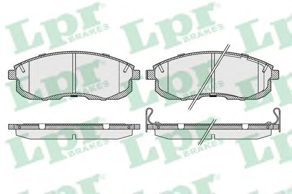 05P090 LPR колодки диск. maxima 2.0i, 3.0 v6  89-    4106040u90