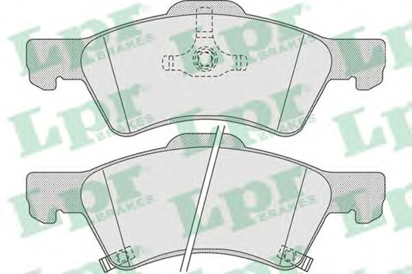 05P1006 LPR колодки тормозные передние chrysler voyadger (rg) 2,43,3 00-