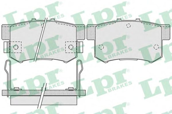 05P1014 LPR торм. колодки зад. honda civic mk vvi (mbmc) 1,4-1,5i199511 - 200102prelude mk v (bb) 199610 -…