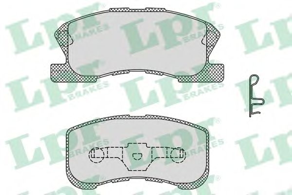 05P1042 LPR колодки тормозные перед. daihatsu movesirionyrv 1,0-1,3l 98