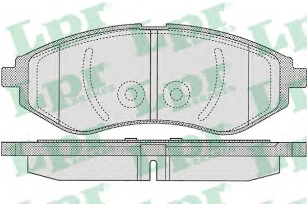 05P1080 LPR колодки тормозные перед. daewoo  matizaveolanoskalos  0.8-1.5l 0597  9653485396534653