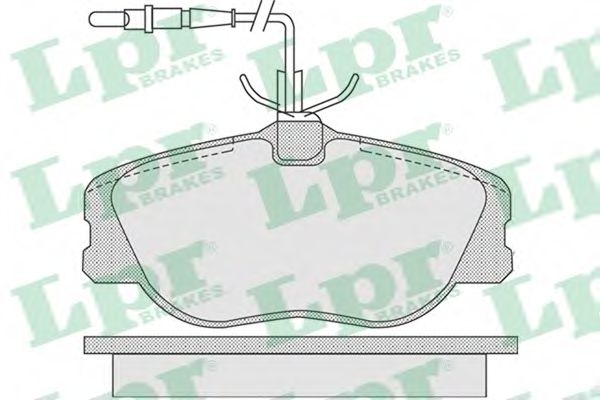 05P1104 LPR Колодки тормозные PEUGEOT 4667 передние