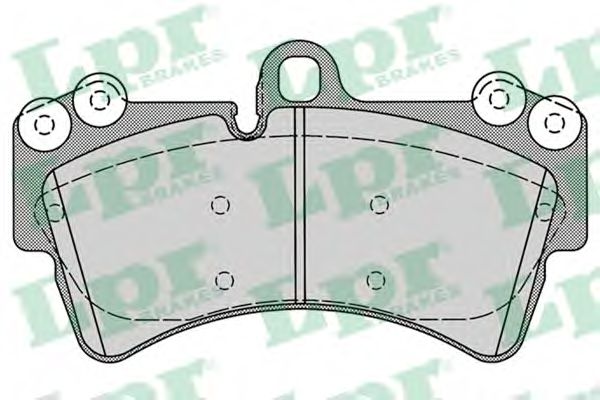 05P1257 LPR Колодки тормозные передние VW Touareg, AUDI Q7 05P1257 LPR