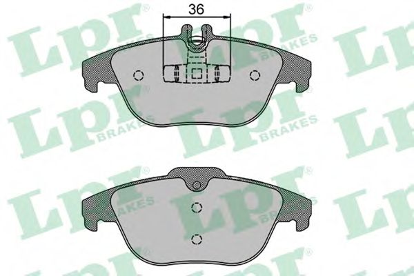 05P1274 LPR Колодки тормозные задние