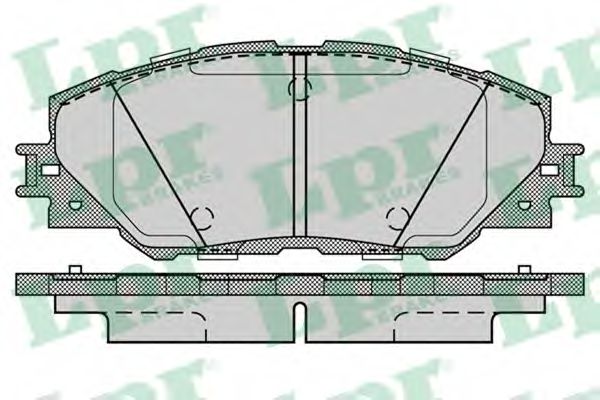 05P1282 LPR Колодки тормозные перед.. toyota rav 4 iii 2.0/2.2l 03/06-> 0446542140/0 446542150/ 04465-42140