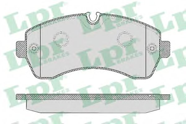 05P1295 LPR колодки тормозные перед. mb sprintercrafter 2,1-3,5l 06