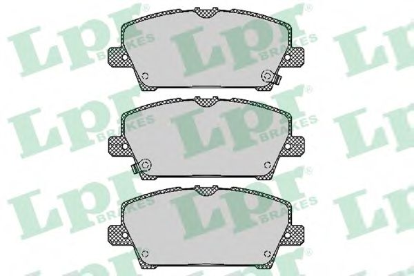 05P1317 LPR колодки тормозные перед honda civic vii 06-