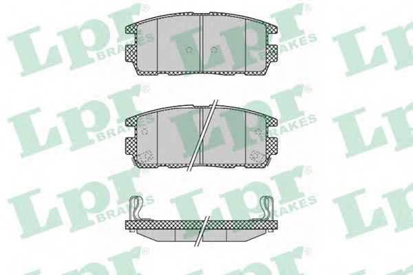 05P1323 LPR колодки тормозные зад. chevrolet captivaantara 2,0-3,2l 06 1605123