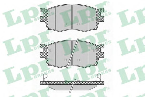 05P1345 LPR колодки тормозные перед. hyundai accent(mc) rio ii 1,4-1,6l 05