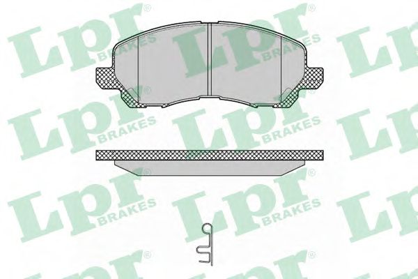 05P1347 LPR колодки дисков перед lancer 03-outlander03-galant 00-04