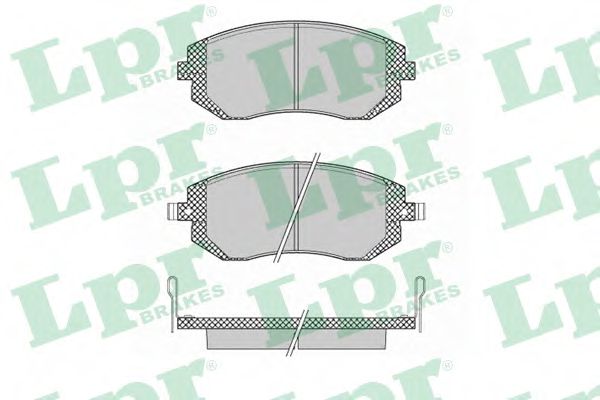 05P1363 LPR колодки тормозные передние subaru forester 00-legacyoutback 03-impreza 00-