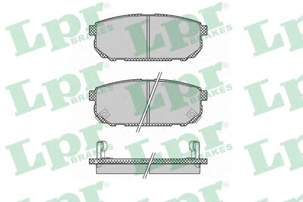 05P1370 LPR колодки тормозные задние kia sorento 02-06-