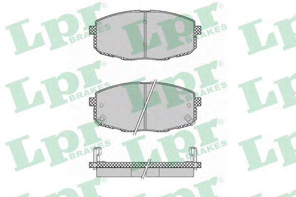 05P1375 LPR колодки тормозные перед. hyundai i30ceed 1,4-2,0l 06