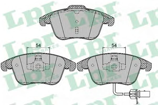 05P1391 LPR Колодки тормозные AUDI A4A4 ALLROADA5 1.8-3.2 7- передние с датч.