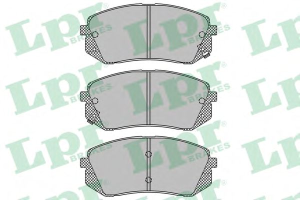 05P1415 LPR колодки тормозные передние