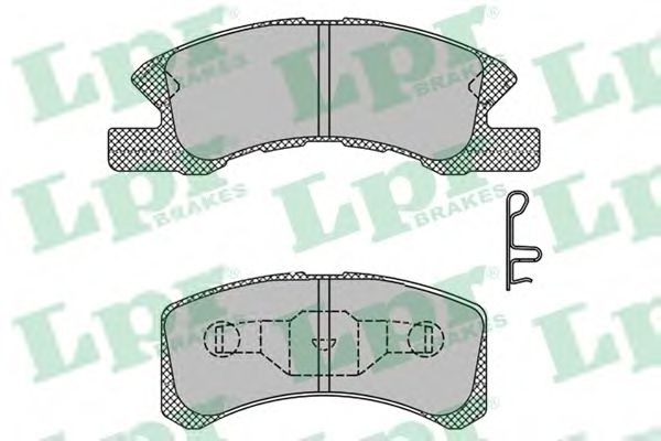 05P1443 LPR комплект колодок дисковых daihatsu charade 03-, c