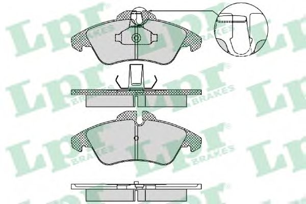 05P1469 LPR Колодки тормозные MERCEDES SPRINTER (91-94) 95-6VOLKSWAGEN LT 28-46 передние