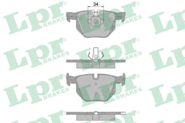 05P1472 LPR Колодки тормозные